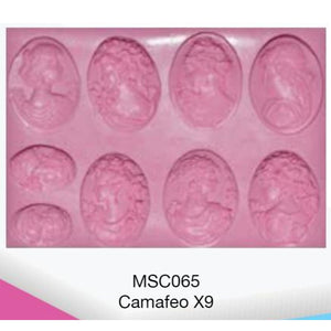 Molde de Silicon Camafeo x9