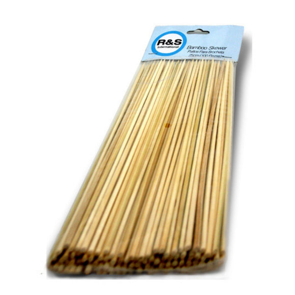Palillos de bambú (Brocheta 25cm)