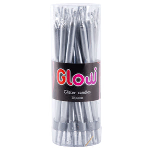 Vela Glow Plata