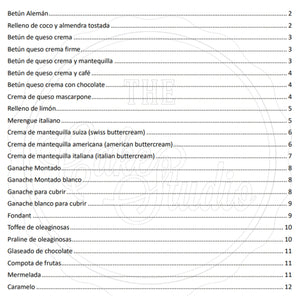 Recetario de Betunes y Rellenos