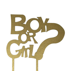 Topper Boy or Girl en Mdf Plata o Dorado