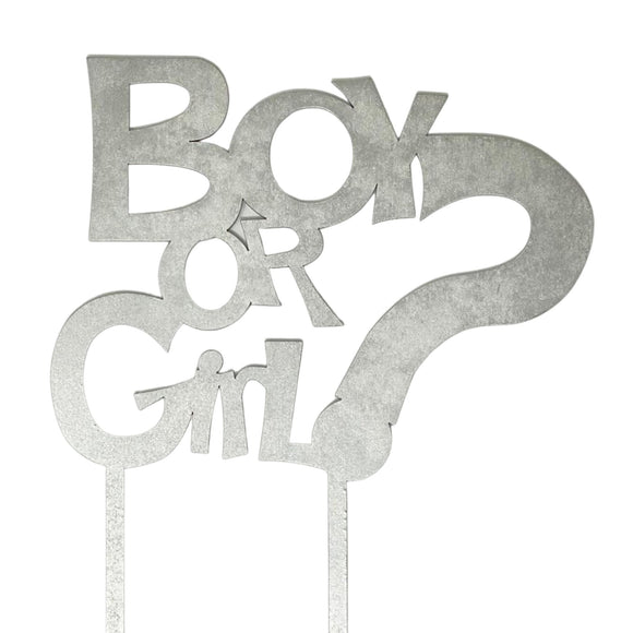 Topper Boy or Girl en Mdf Plata o Dorado