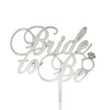 Topper Bride to be  en Mdf Plata o Dorado