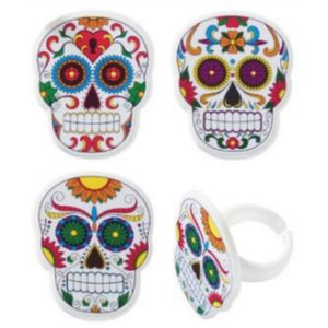 Cupcake Topper Calaverita 3pz