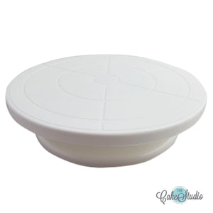 Base Giratoria Plástica Blanca 28cm