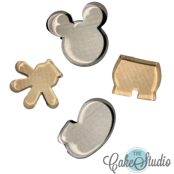 Set Cortador Metalico Mickey mosue (4pz)